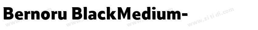 Bernoru BlackMedium字体转换